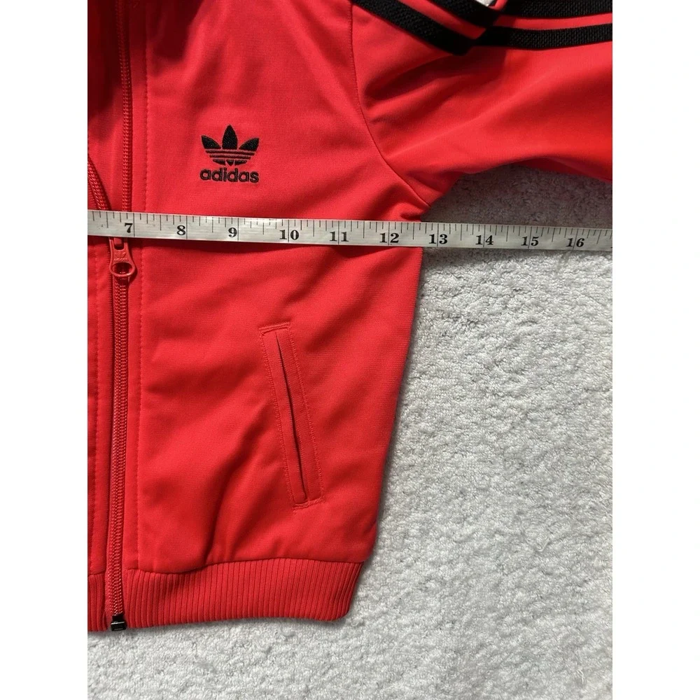 Adidas Firebird Tracksuit Jacket ONLY Toddler 18M Lucid Red JY0022 (E7)